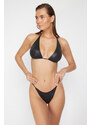 Trendyol Black Laced Brazilian Bikini Bottom