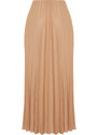 Trendyol Beige Pleated Knitted Skirt