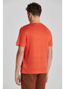 TRIČKO GANT LINEN SS T-SHIRT oranžová M