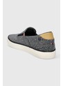 Tenisky Tommy Hilfiger TH HI VULC LOW SLIPON CHAMBRAY pánské, tmavomodrá barva, FM0FM04947