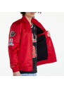 Pánský bomber Mitchell & Ness NBA Lightweight Satin Bomber Vintage Logo Bulls Scarlet