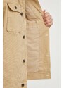 Džínová bunda Pepe Jeans pánská, béžová barva, přechodná