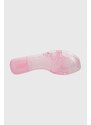 Pantofle Karl Lagerfeld JELLY dámské, růžová barva, KL80008T