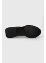 Sneakers boty Calvin Klein LOW TOP LACE UP SHINE šedá barva, HM0HM01392