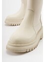 LuviShoes ALIAS Women's Beige Scuba Boots