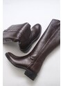 LuviShoes Acro Brown Skin Genuine Leather Women's Boots.