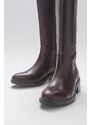 LuviShoes Acro Brown Skin Genuine Leather Women's Boots.