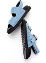 LuviShoes HERMOSA Blue Women's Jeans Sandals