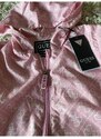 Dívčí šusťáková bunda GUESS, světle růžová MACRO