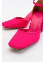 LuviShoes Women's Bowl Fuchsia Heeled Shoes