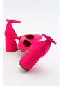 LuviShoes Women's Bowl Fuchsia Heeled Shoes