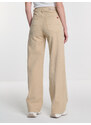 Big Star Woman's Wide Trousers Denim 190075 Brown Denim-881