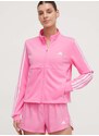 Tréninková mikina adidas Performance růžová barva, s aplikací, IS3974