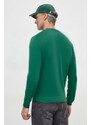 Bavlněný svetr Pepe Jeans Mike zelená barva, lehký