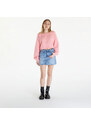 Tommy Hilfiger Dámská mikina Tommy Jeans Cropped Off Shoulder Sweatshirt Pink