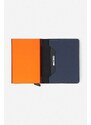 Peněženka Secrid Slimwallet Matte SM-Nightblue & Orange tmavomodrá barva