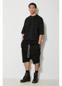 Bavlněné tričko Rick Owens Jumbo T-Shirt černá barva, DU01D1274.RIGET1.09