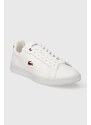 Kožené sneakers boty Lacoste Carnaby Pro Leather bílá barva, 47SFA0043