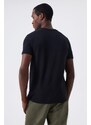 Lee Cooper Twingos 6 Men's Pique O Neck T-Shirt Black