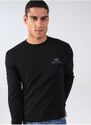 Lee Cooper Men's O Neck Black Sweatshirt 231 Lcm 241029 Neil S