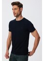 Lee Cooper Men's Twingos 1 Pique O Neck T-shirt Navy Blue