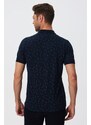 Lee Cooper Newpine Men's Polo Neck T-shirt Navy Blue