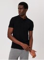 Lee Cooper Men's Black Polo T-shirt 232 Lcm 242048 Twins Black