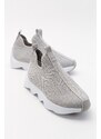 LuviShoes Bubny Gray Knitwear Women's Sneakers