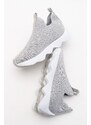 LuviShoes Bubny Gray Knitwear Women's Sneakers