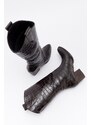 LuviShoes BARBARA Coffee Print Women's Boots