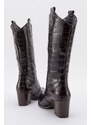 LuviShoes BARBARA Coffee Print Women's Boots