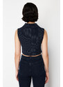 Trendyol Navy Blue Regular Woven Vest