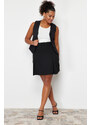 Trendyol Curve Black Mini Knitted Skirt