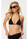 Trendyol Black Triangle Bikini Top