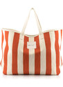 TAŠKA GANT STRIPED CANVAS BEACH BAG oranžová None