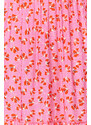 Trendyol Pink Floral Patterned Woven Skirt