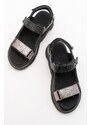 LuviShoes Arey Women's Black Sandals
