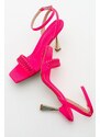 LuviShoes Minna Women's Fuchsia Heeled Shoes