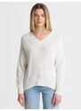 Big Star Woman's V-neck_sweater Sweater 161030 Wool-100