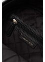 Kožený batoh MICHAEL Michael Kors dámský, černá barva, malý, hladký
