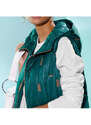 Création L Premium Prošívaná dlouhá vesta s kapucí, Création L