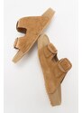 LuviShoes CHAMB Earthen Suede Women's Slippers From Genuine Leather.