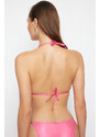 Trendyol Fuchsia Triangle Bikini Top