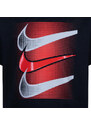 Nike brandmark tee multi swoosh BLACK