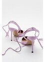 LuviShoes Bonje Lilac Women's Heeled Shoes