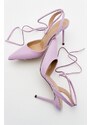 LuviShoes Bonje Lilac Women's Heeled Shoes