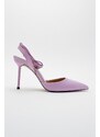 LuviShoes Bonje Lilac Women's Heeled Shoes