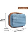 KONO Toaletní pouzdro s horizontálním designem - ABS - modro hnědá -9L
