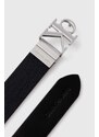 Oboustranný pásek Calvin Klein Jeans dámský, černá barva