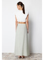 Trendyol Mint Modal A-line Maxi Length Woven Skirt